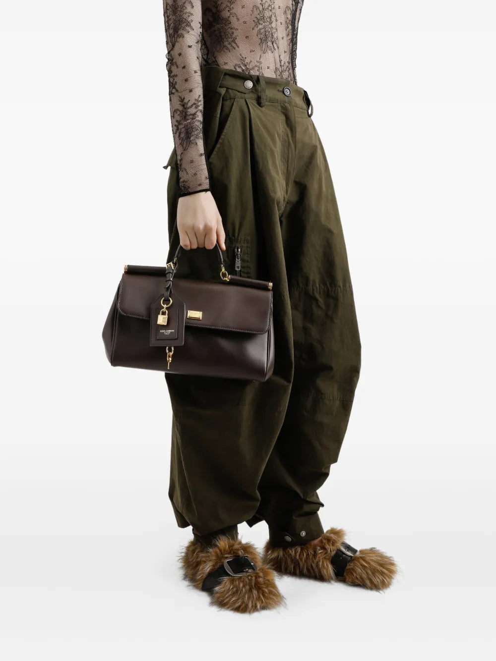 Dolce & Gabbana Women Sicily Leather Tote Bag