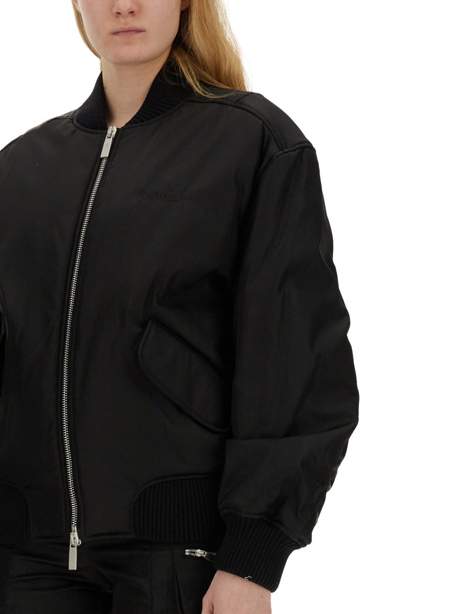 Off-White Women Nylon Bomber Jacket