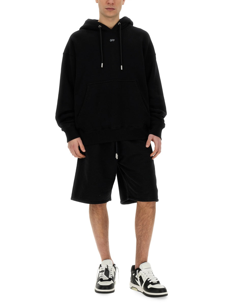 Off-White Men Bermuda With Logo