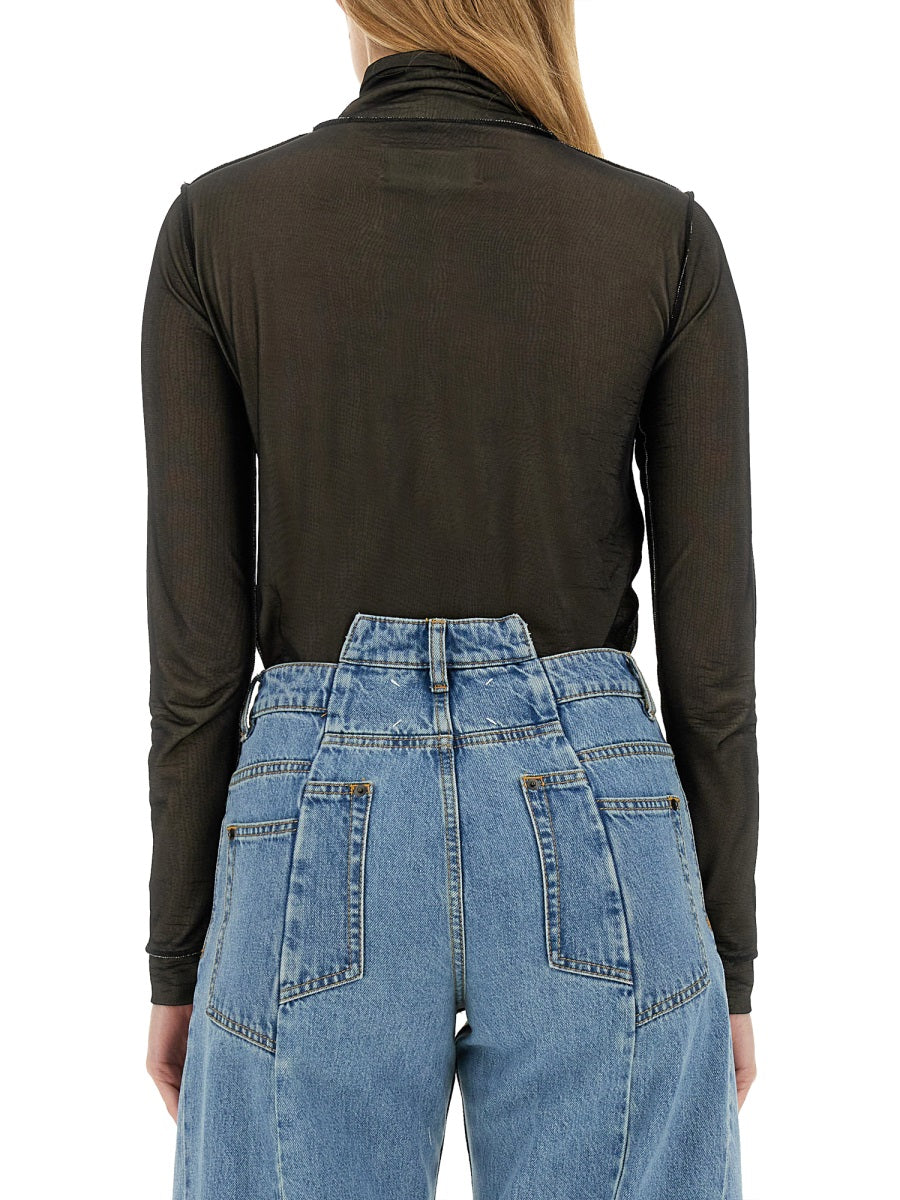 Maison Margiela Women Turtleneck Bodysuit