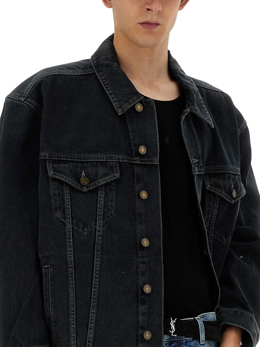 Saint Laurent Men Oversized Denim Jacket