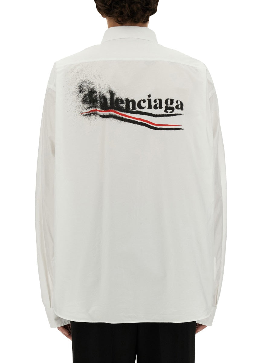 Balenciaga Men Large Fit Shirt