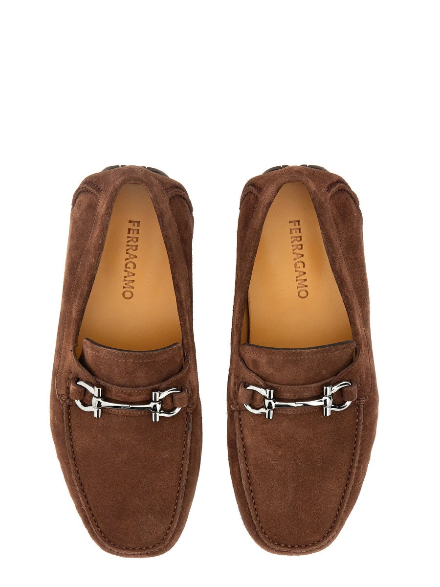 Ferragamo Mocassim Masculino Ornament Gancini