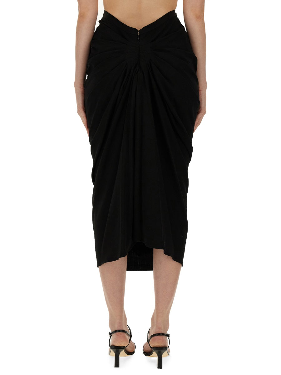 Dries Van Noten Women Skirt With Drape