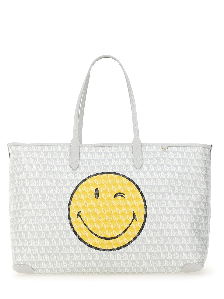Anya Hindmarch Women "I Am A Plastic Bag Wink" Tote Bag