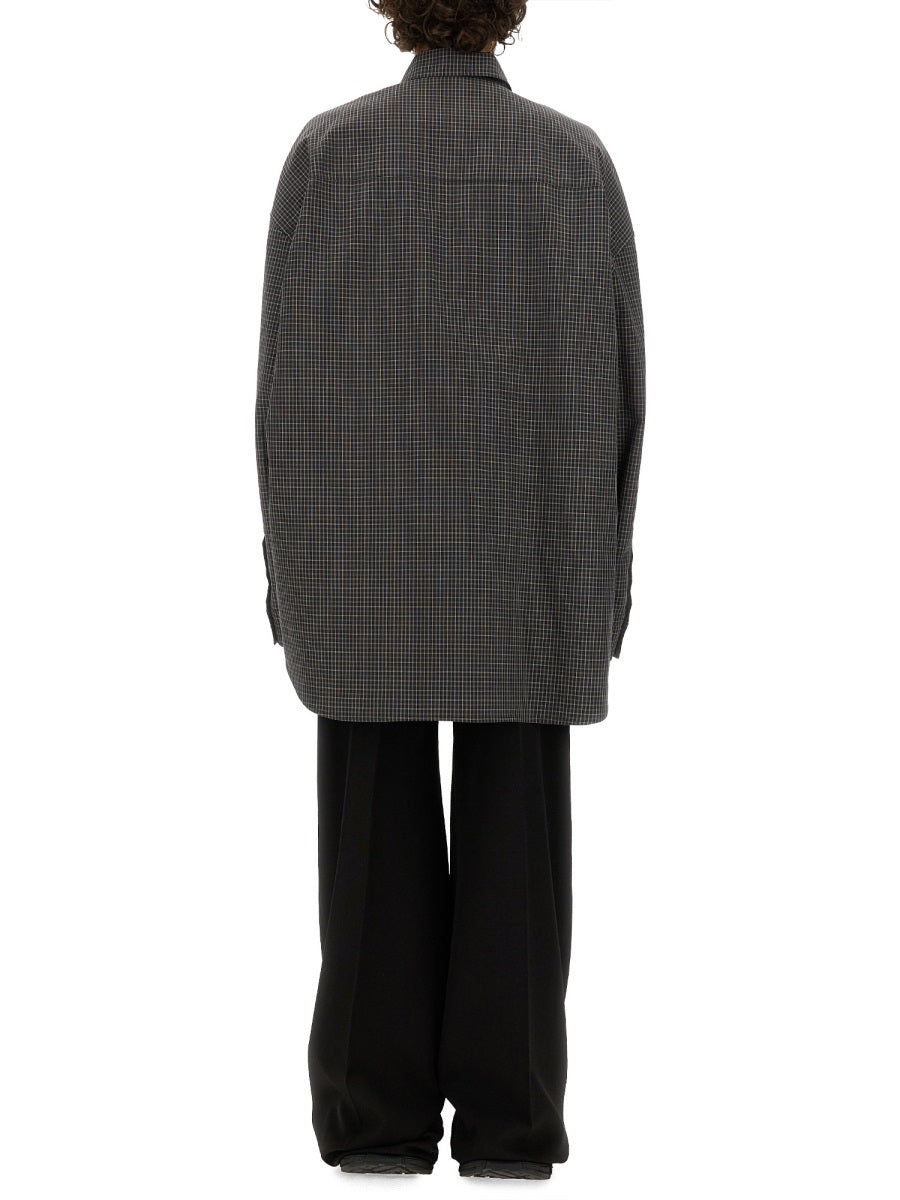 Balenciaga Men Large Fit Outerwear Shirt