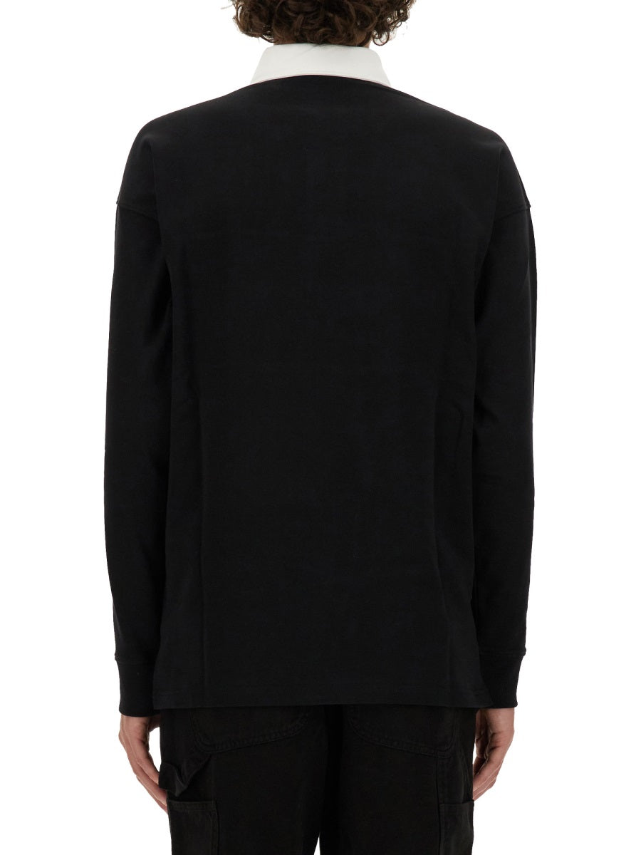 Moschino Men Upsidedown Logo Polo Shirt