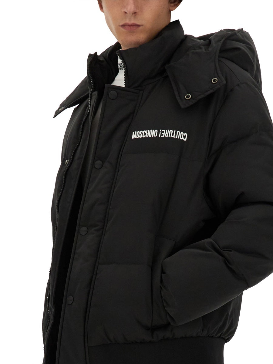 Moschino Men Down Jacket With Logo