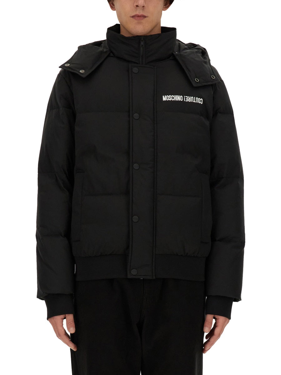 Moschino Men Down Jacket With Logo
