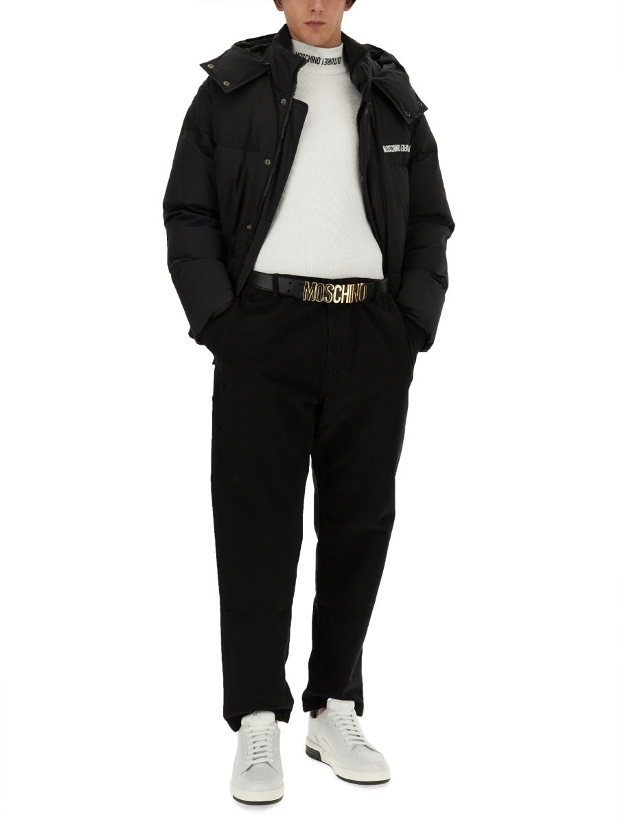 Moschino Men Down Jacket With Logo