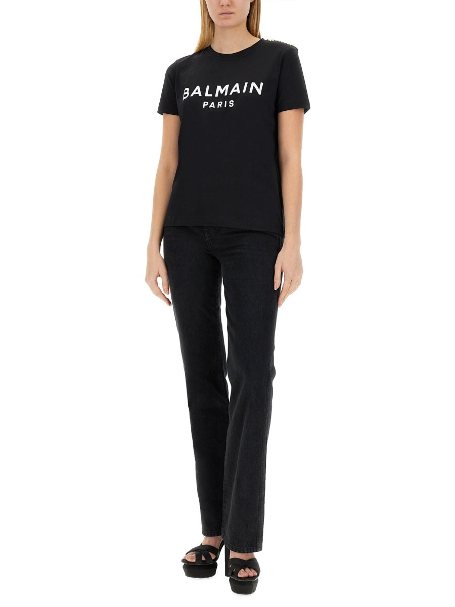 Balmain Women T-Shirt With Logo