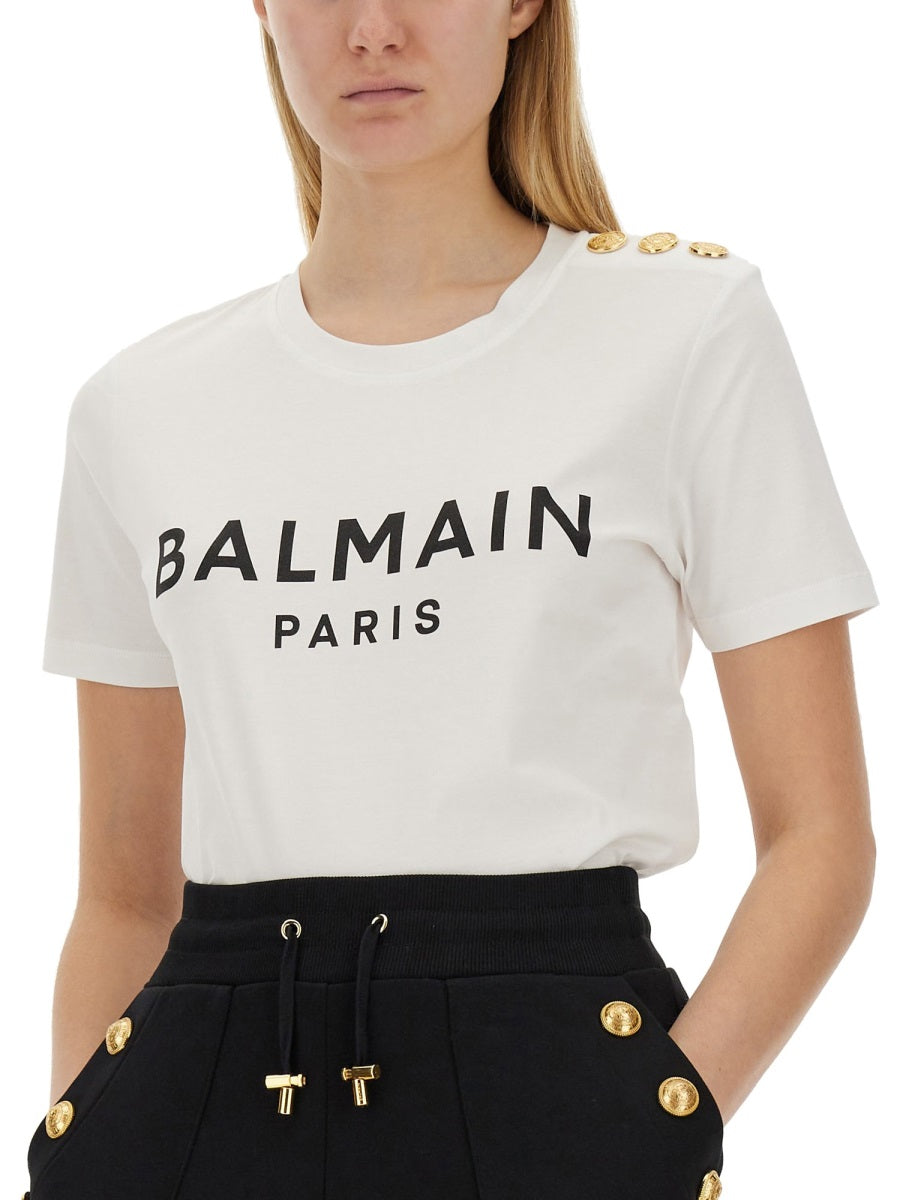 Balmain Women T-Shirt With Logo