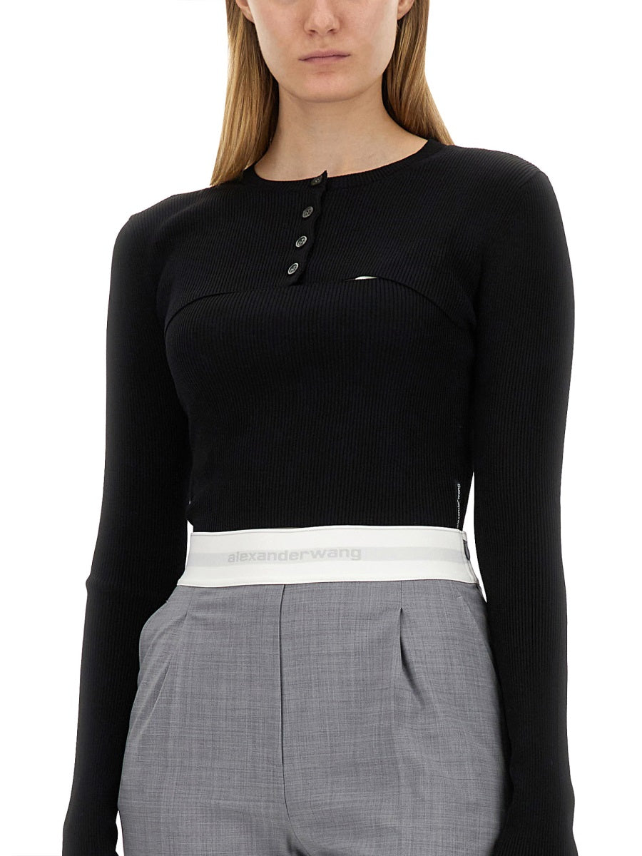Alexander Wang Women Cropped Sweater