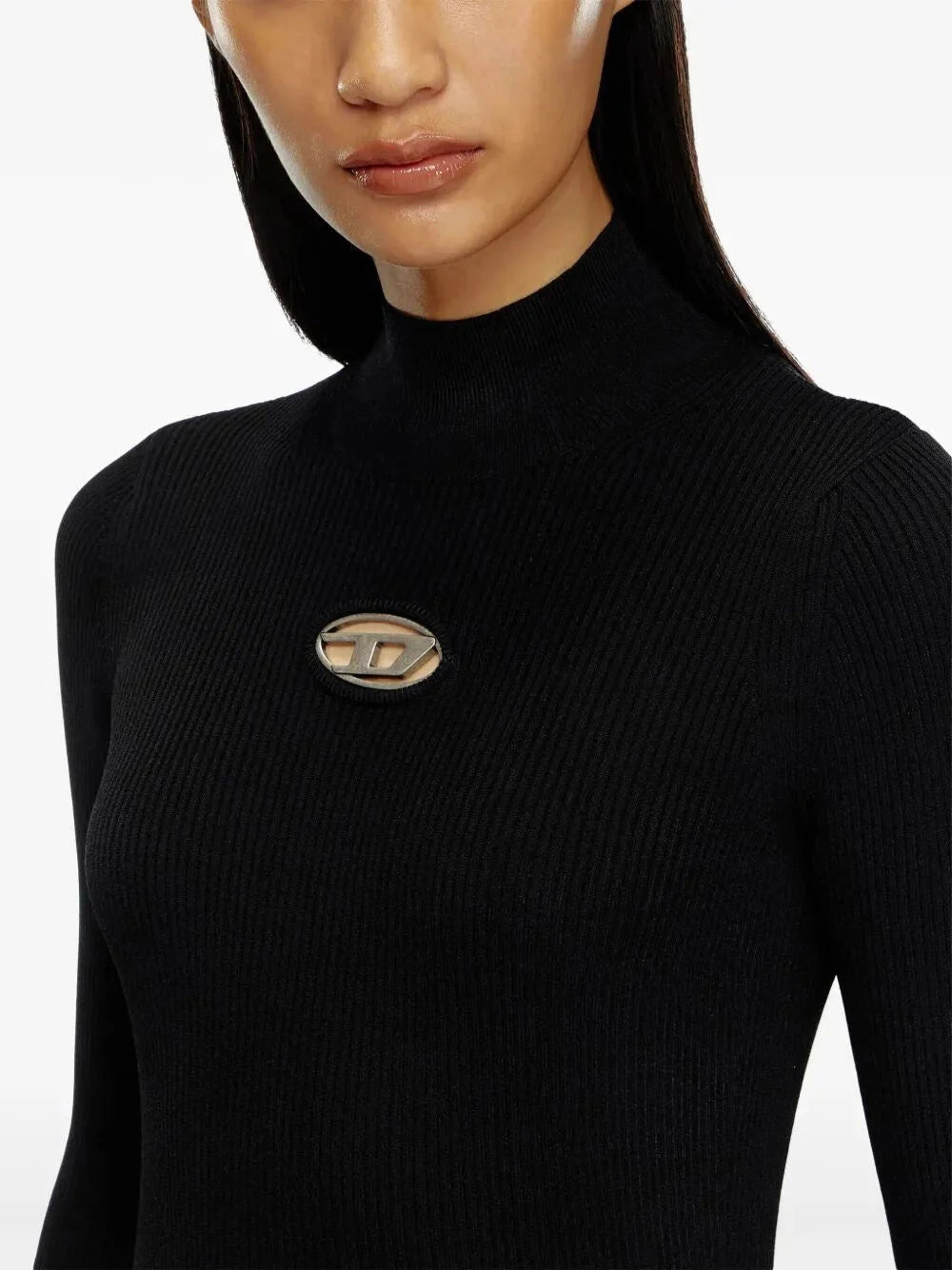 Diesel Women `M-Valari-Tn` Rib-Knit Top