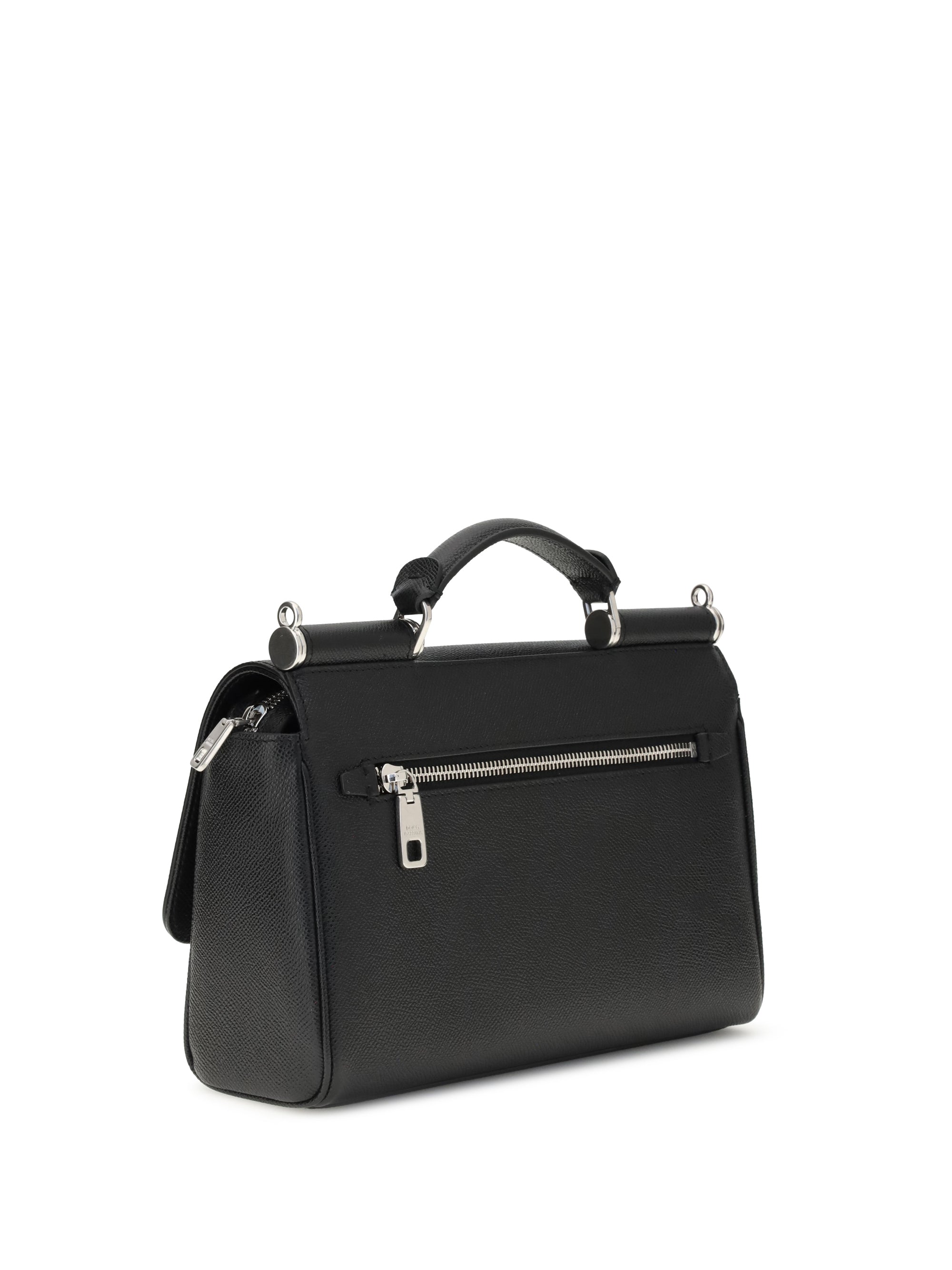 Dolce & Gabbana Men My Sicily Leather Handbag