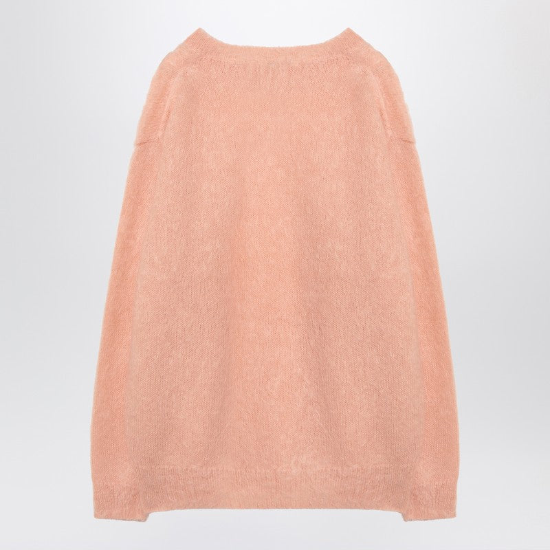 Auralee Pink Mohair And Wool Jumper Men