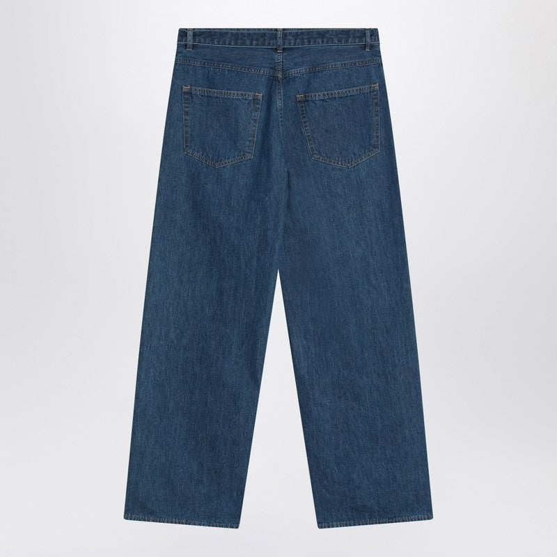 Auralee Jeans With Blue Belt Men