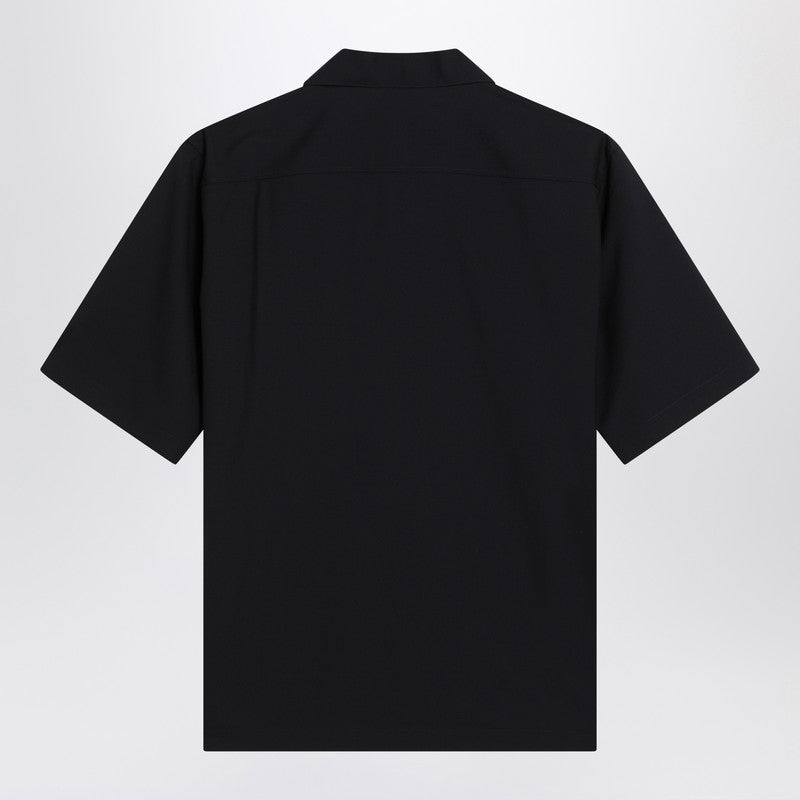 Auralee Dark Navy Blue Shirt In Wool Men