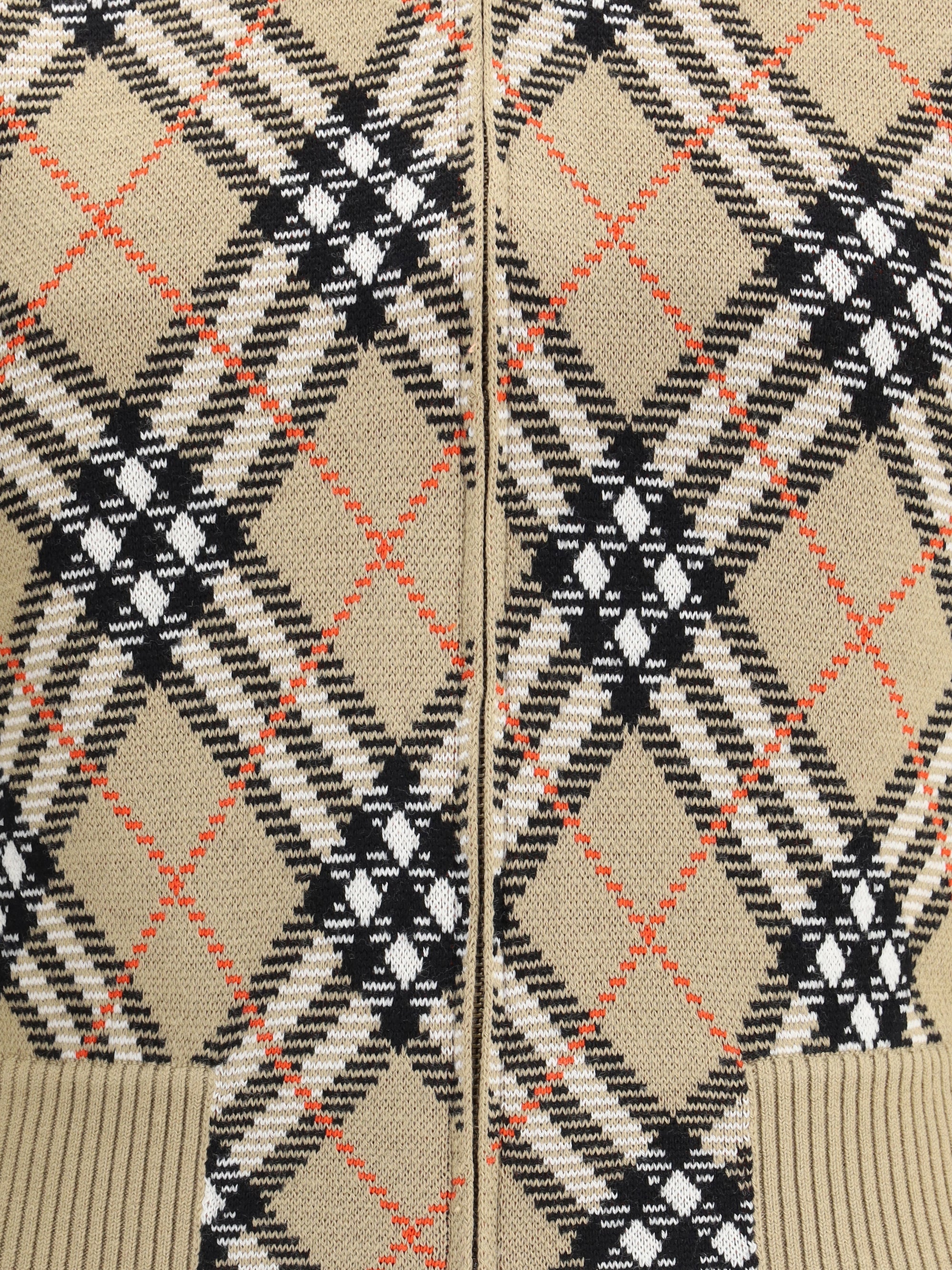 Burberry Women Check Cardigan