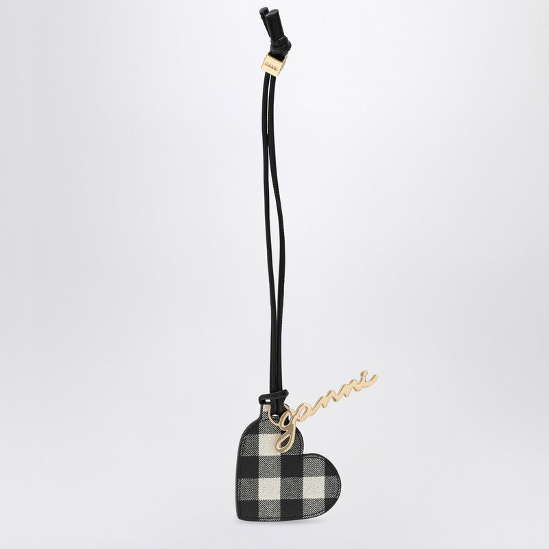 Ganni Heart-Shaped Mirror Bou Black Women