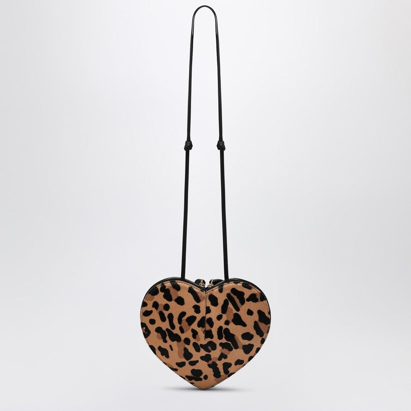 Alaia Le Coeur Bag In Leopard-Print Calf Hair Women
