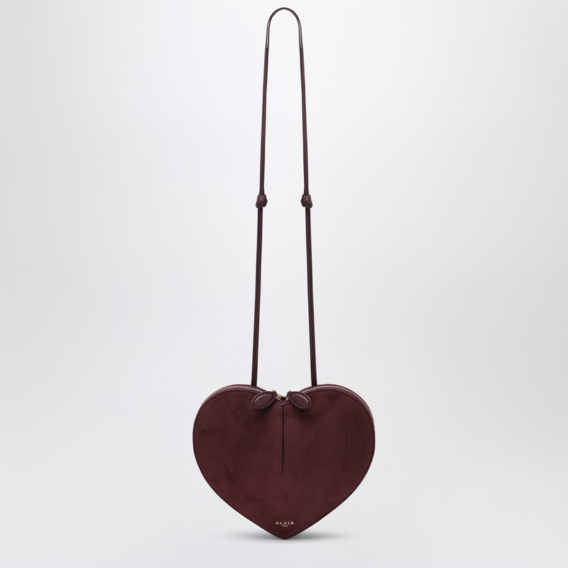Alaia Le Coeur Bag Dark Red Bi-Material Women