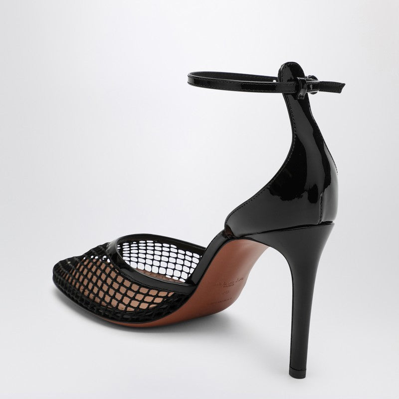 Alaia High Black Mesh Pumps Women