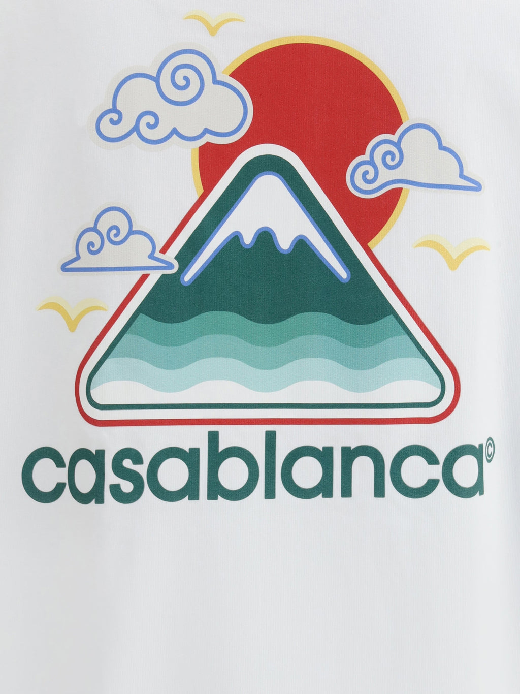 Casablanca Men Montagne Ondulée Screen Printed Tshirt