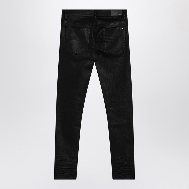 Amiri Wax Mx1 Black Skinny Jeans Men