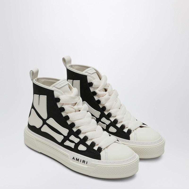 Amiri Black And White Sneaker Skel Court Hi Men