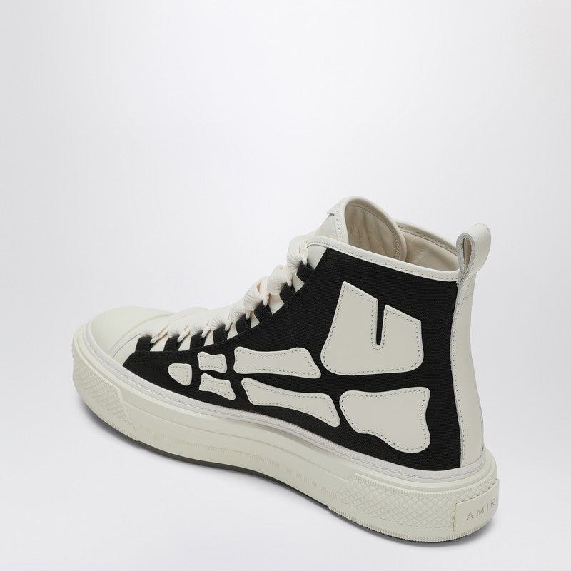 Amiri Black And White Sneaker Skel Court Hi Men