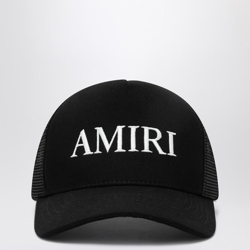 Amiri Black Baseball Cap With Logo Men