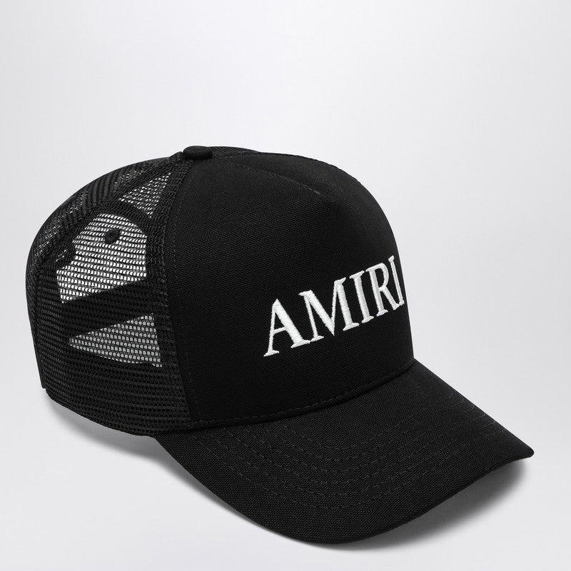 Amiri Black Baseball Cap With Logo Men