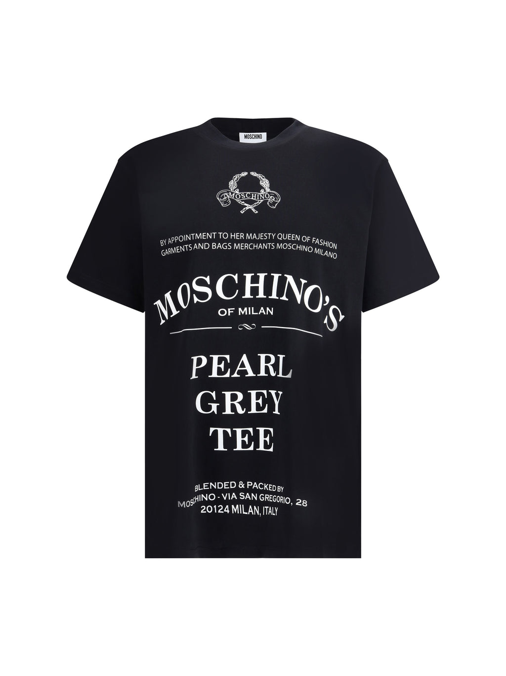 Moschino Men T-Shirt Whit Maxi Print