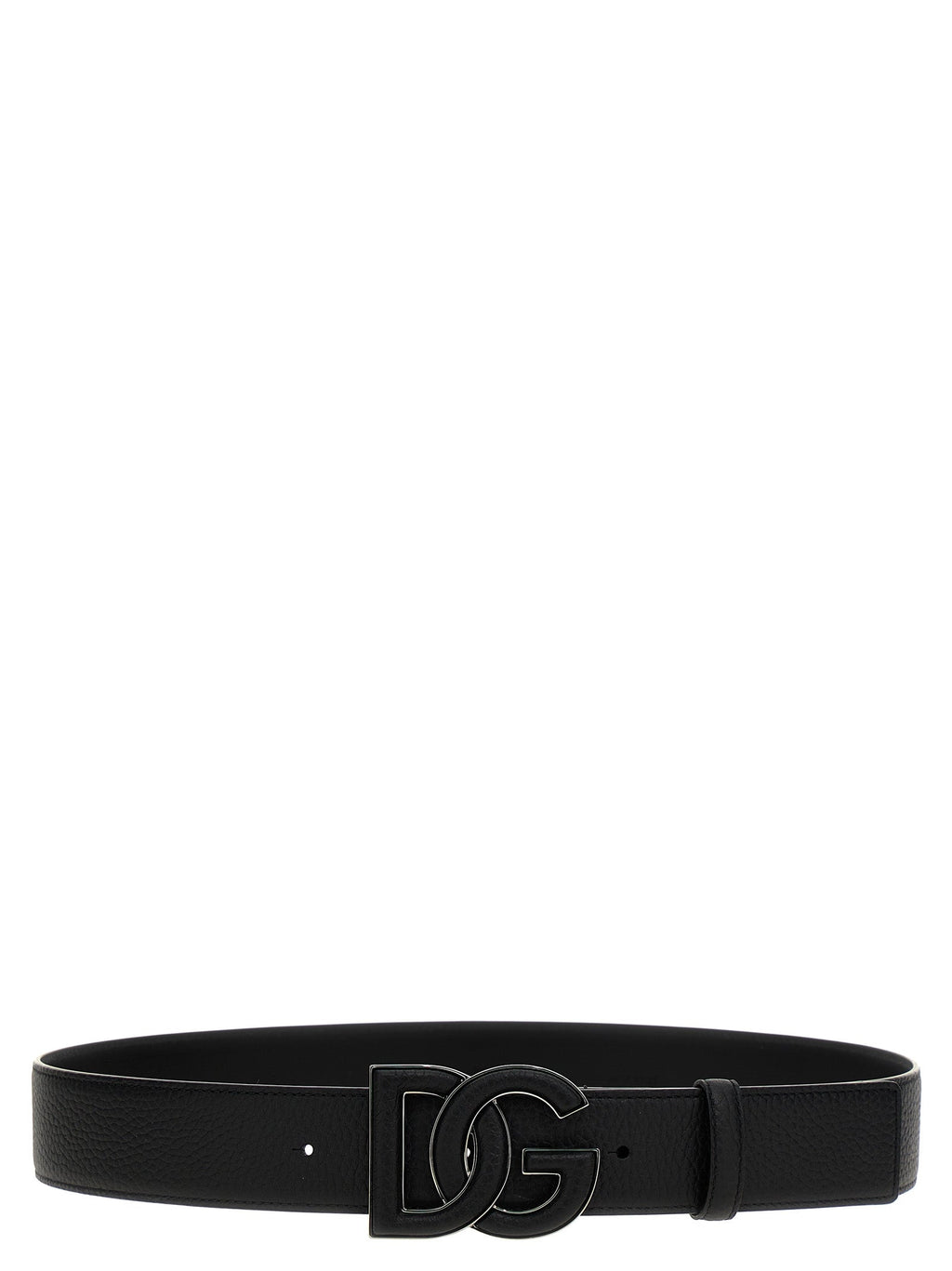 Dolce & Gabbana Men Logo Leather Belt
