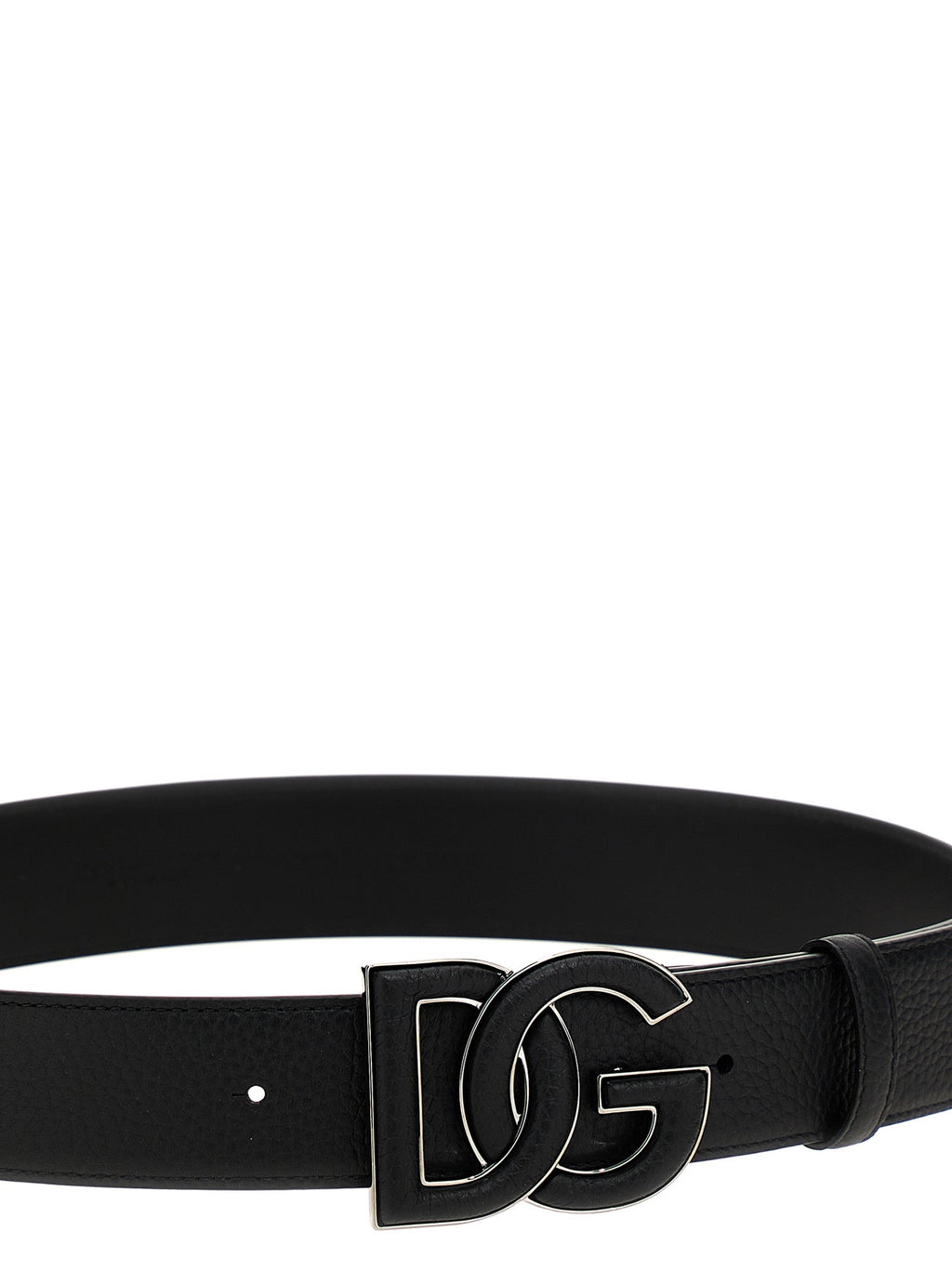 Dolce & Gabbana Men Logo Leather Belt
