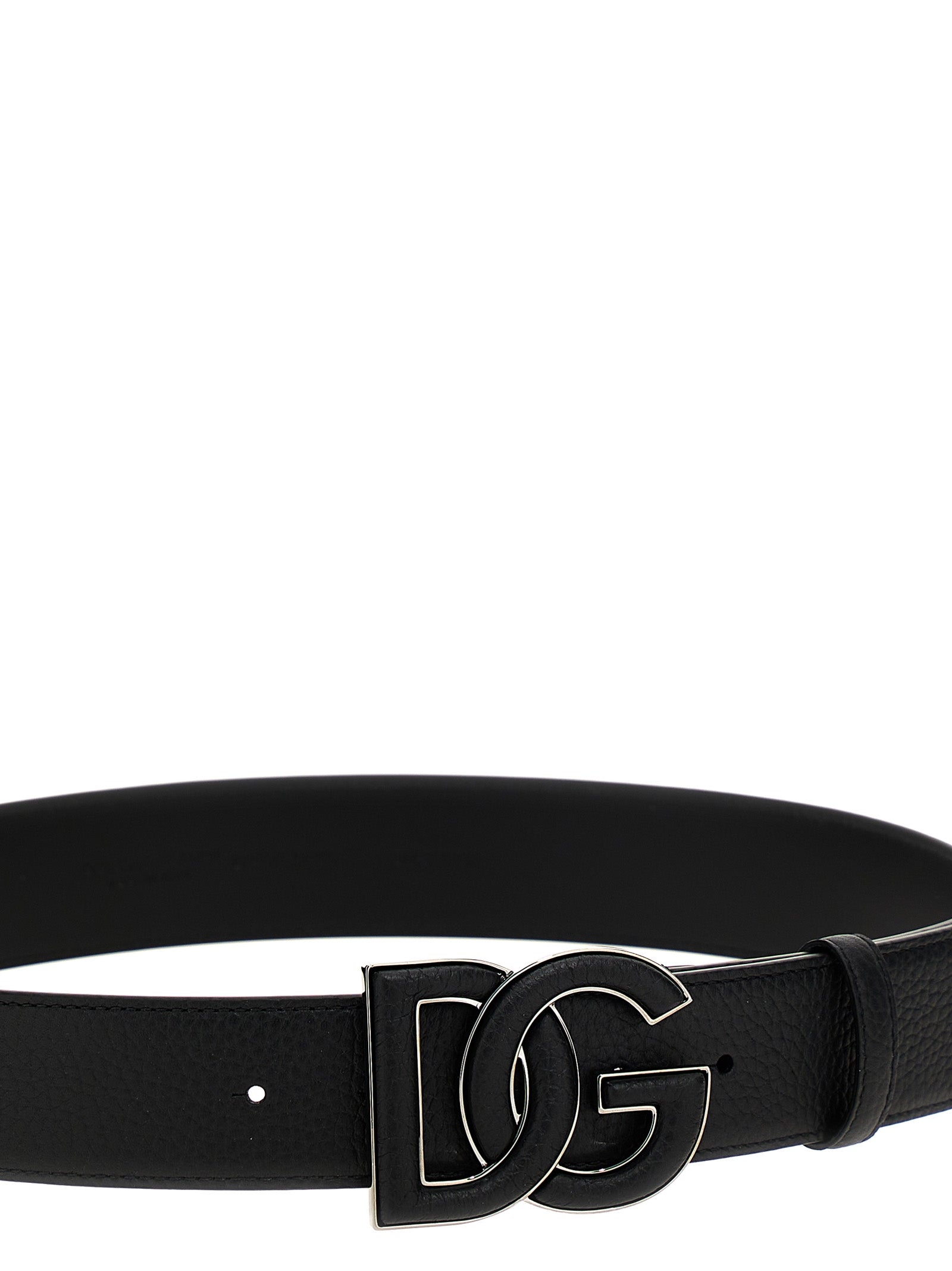 Dolce & Gabbana Men Logo Leather Belt