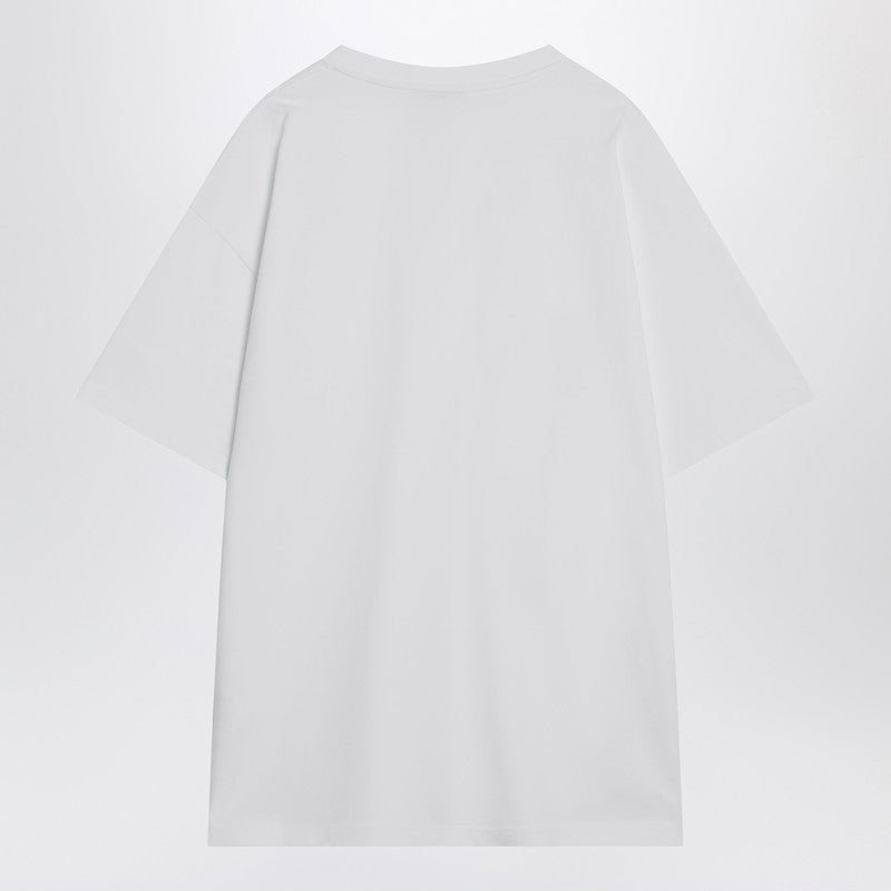 Givenchy White Cotton T-Shirt With Logo Patch Men