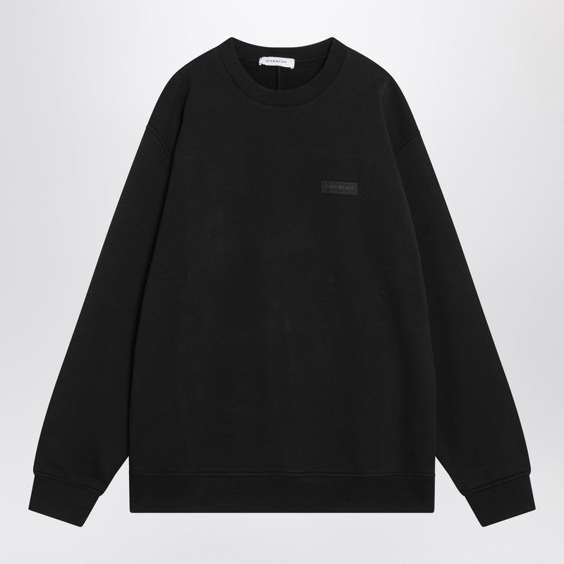 Givenchy Black Crew Neck Cotton Sweatshirt Men