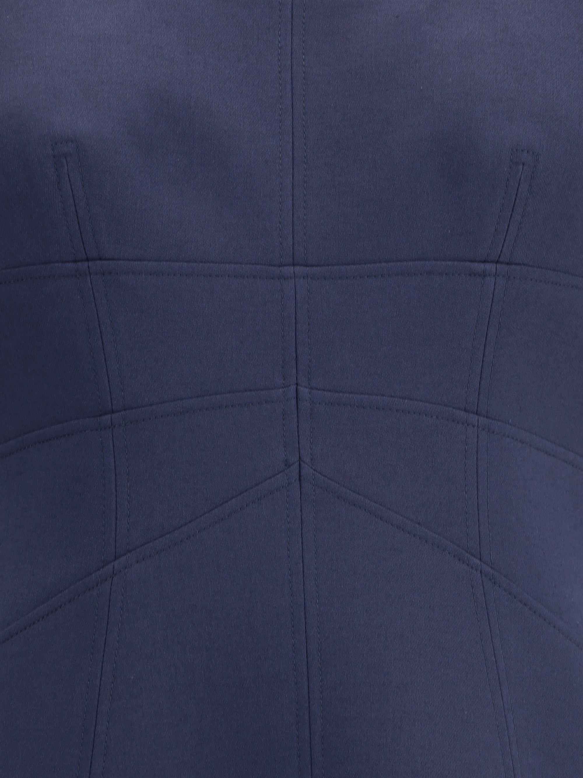 Alexander Mcqueen Women Short Dress With Short Gathered Sleeves