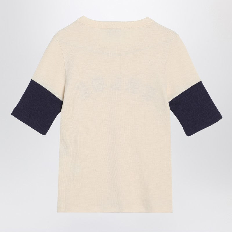 Chloe Wool And Cotton T-Shirt With Logo Women