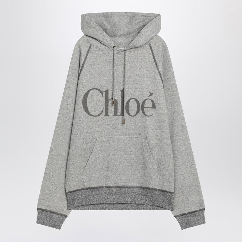 Chloe Gray Hoodie With Logo Women