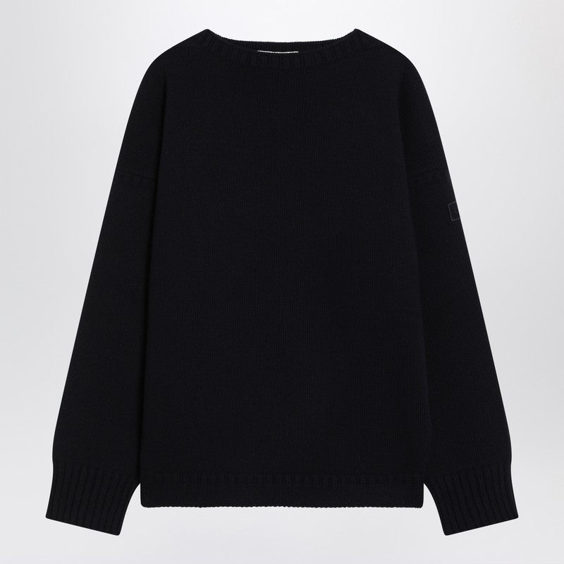 Chloe Navy Blue Sweater In Wool And Cashmere Women