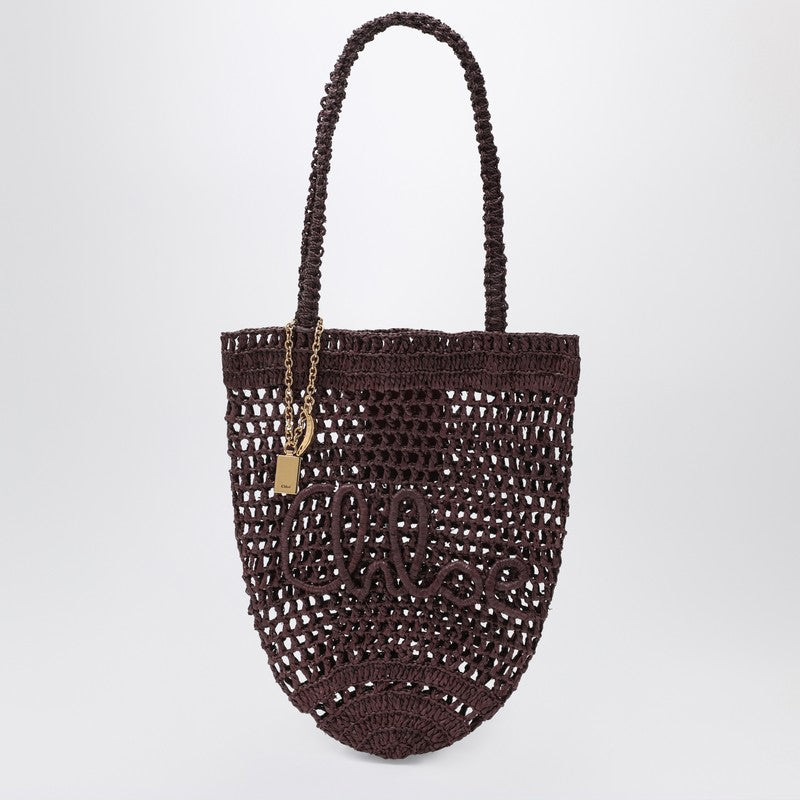 Chloe Small Summer Banana Tote Bag In Brown Women