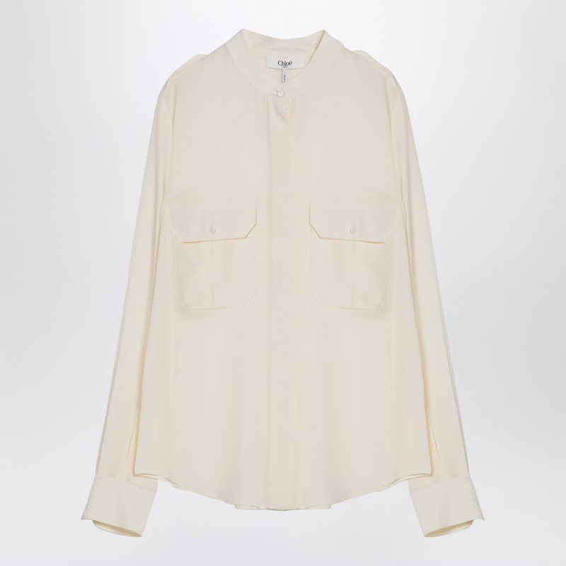 Chloe Ivory Silk Blouse Women