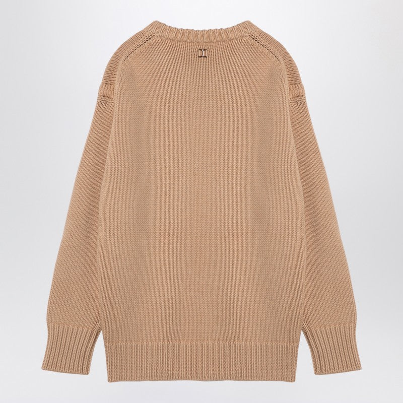 Chloe Nude Cashmere And Cotton Oversize Jumper Women