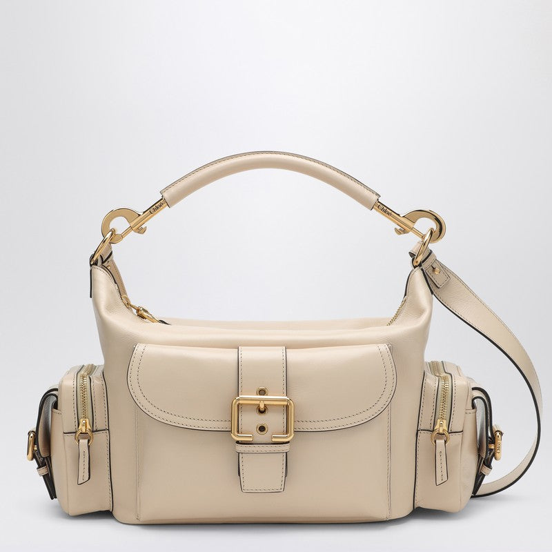 Chloe Beige Leather Camera Bag Women