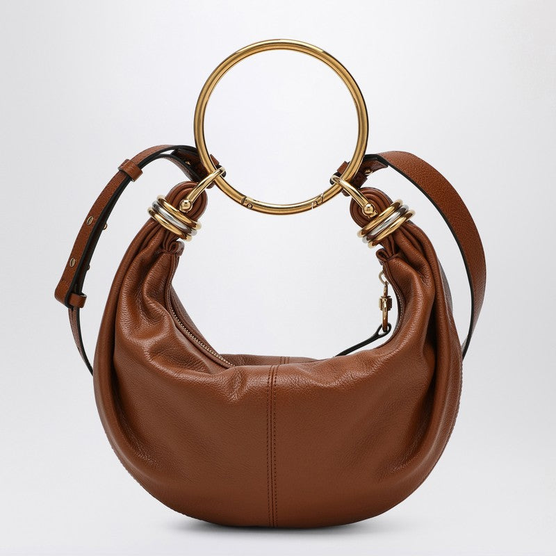 Chloe Small Bracelet Hobo Bag Clay Brown Women