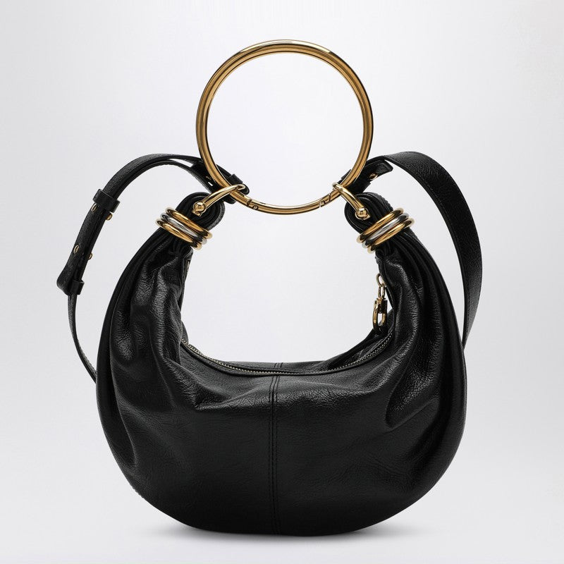 Chloe Small Bracelet Hobo Bag Black Women