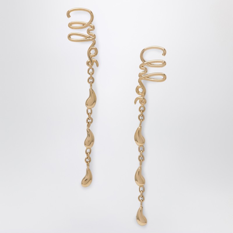Chloe Chloe Iconic Gold Dangling Earrings Women